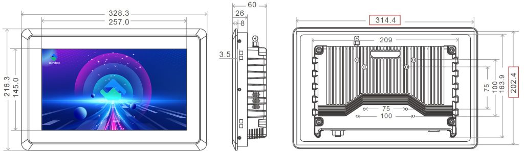 11.6inch 8mm 3399 3288 A64 touch PC