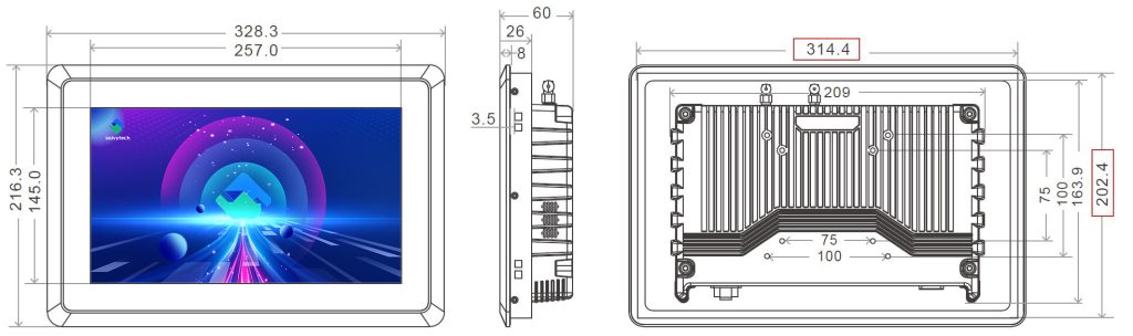 11.6inch 8mm X86 Touch PC