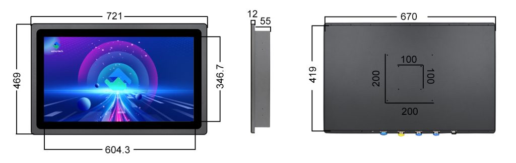 27 IP66 Industrail Touch Monitor W